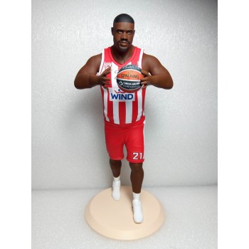20 cm Sofoklis Schortsanitis (Big SOFO) Olympiacos BC resin handmade figure